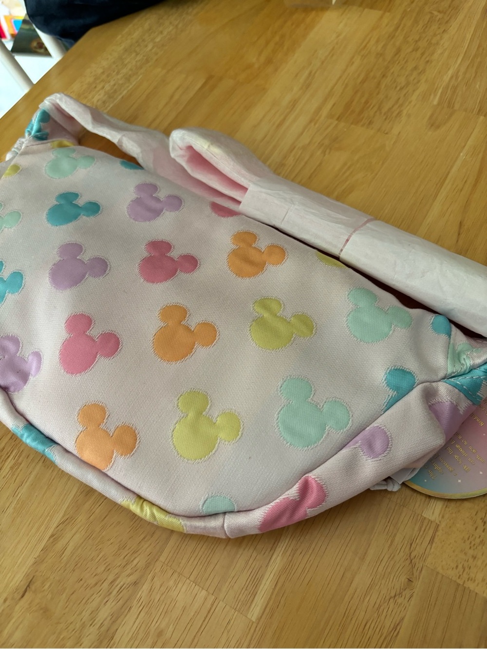 Stoney Clover Lane x Disney Pastel Rainbow Mickey Mouse Icon Head x Jumbo Fanny - Picture 10 of 10